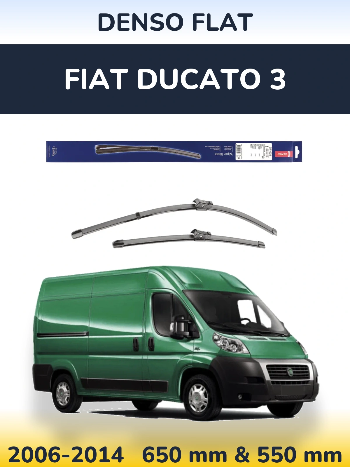 Ștergătoare Denso Flat pentru Fiat Ducato 3