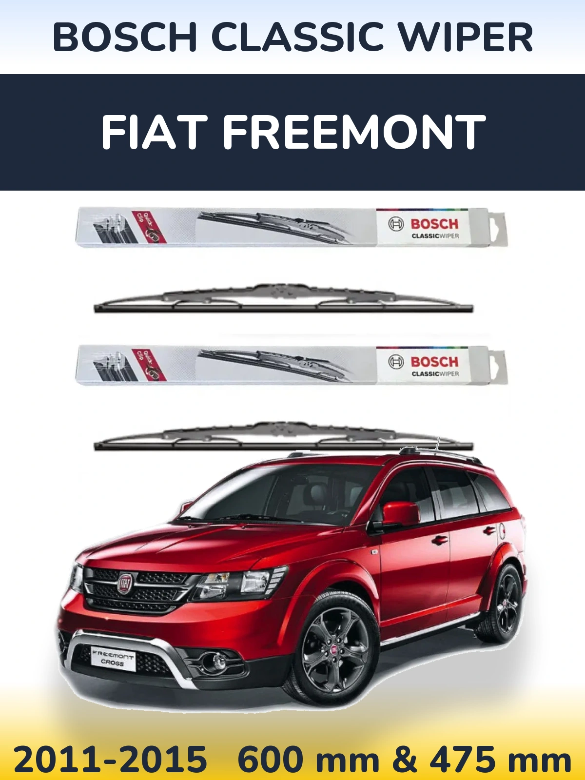 Ștergătoare BOSCH Classic Wiper pentru Fiat Freemont