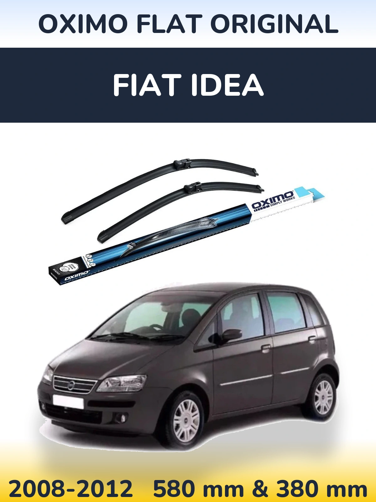 Ștergătoare Oximo Flat Original pentru Fiat Idea