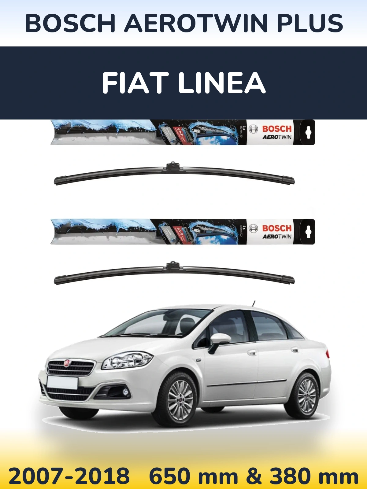 Ștergătoare BOSCH AeroTwin Plus pentru Fiat Linea