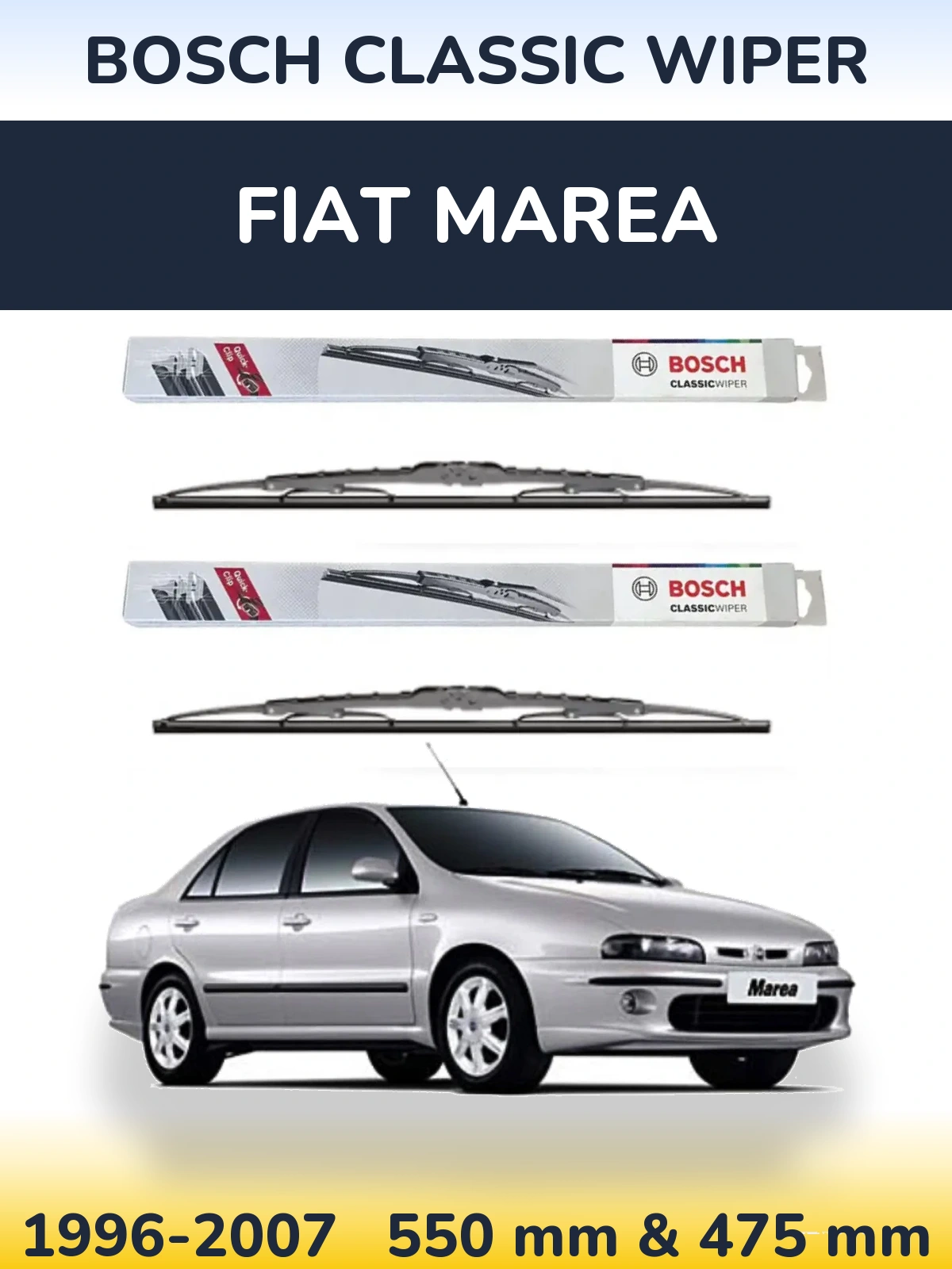 Ștergătoare BOSCH Classic Wiper pentru Fiat Marea