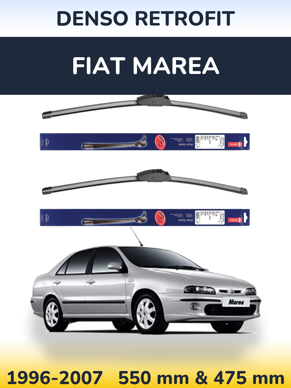 Ștergătoare Denso Retrofit pentru Fiat Marea