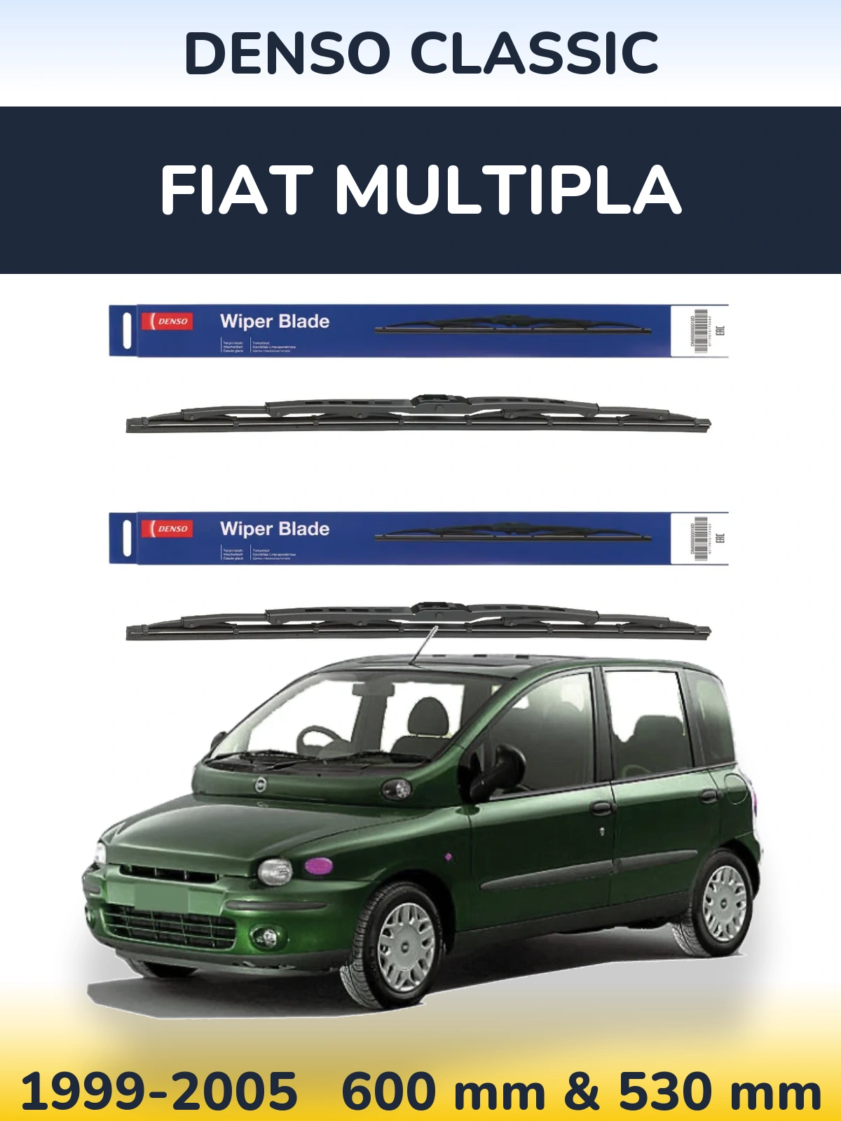 Ștergătoare Denso Classic pentru Fiat Multipla