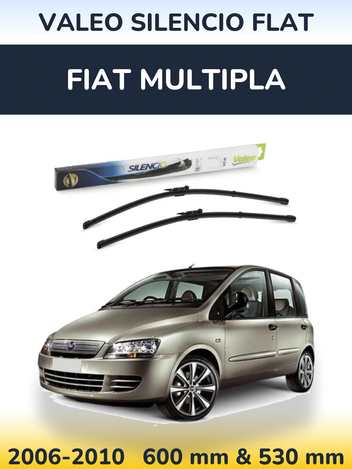 Ștergătoare Valeo Silencio Flat pentru Fiat Multipla