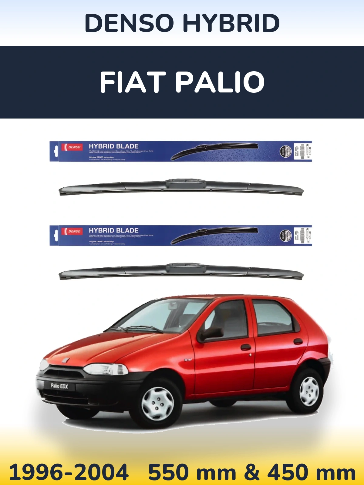 Ștergătoare Denso Hybrid pentru Fiat Palio