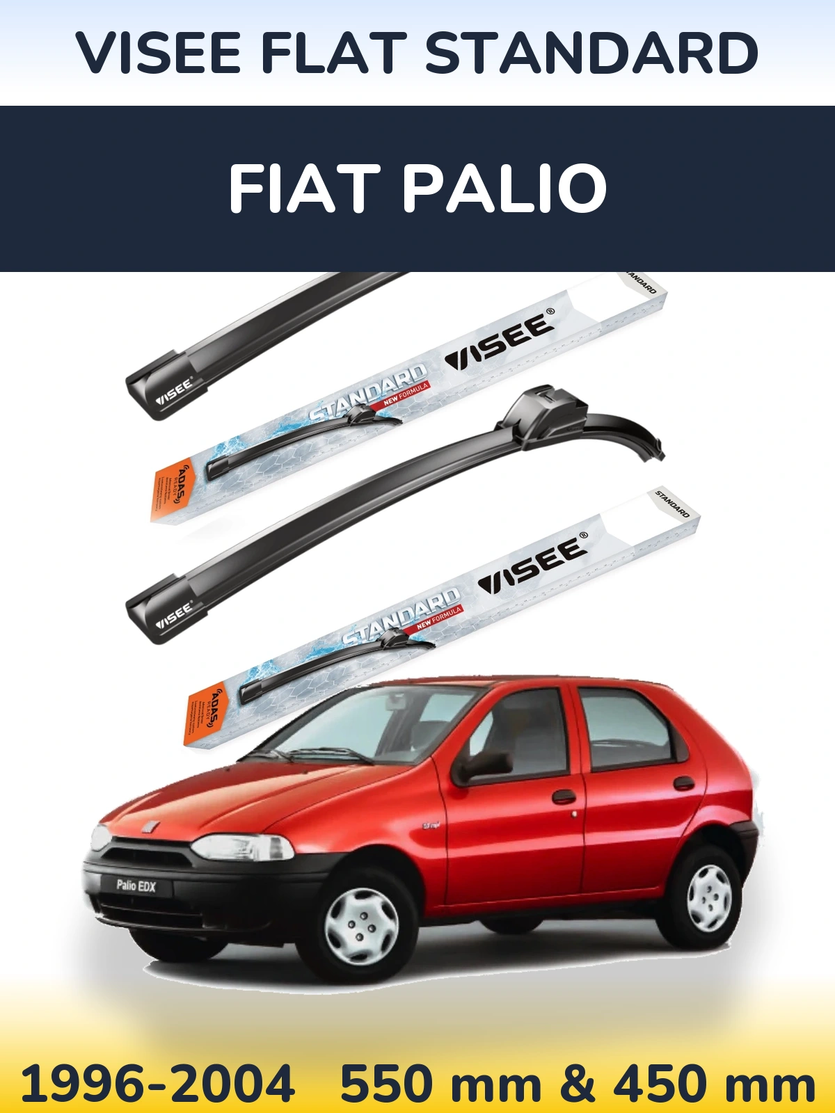 Ștergătoare VISEE FLAT STANDARD pentru Fiat Palio