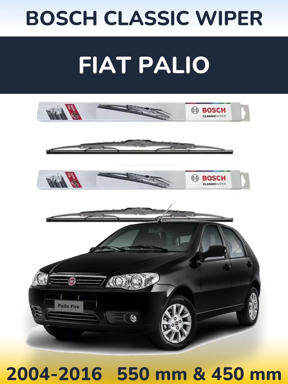 Ștergătoare BOSCH Classic Wiper pentru Fiat Palio
