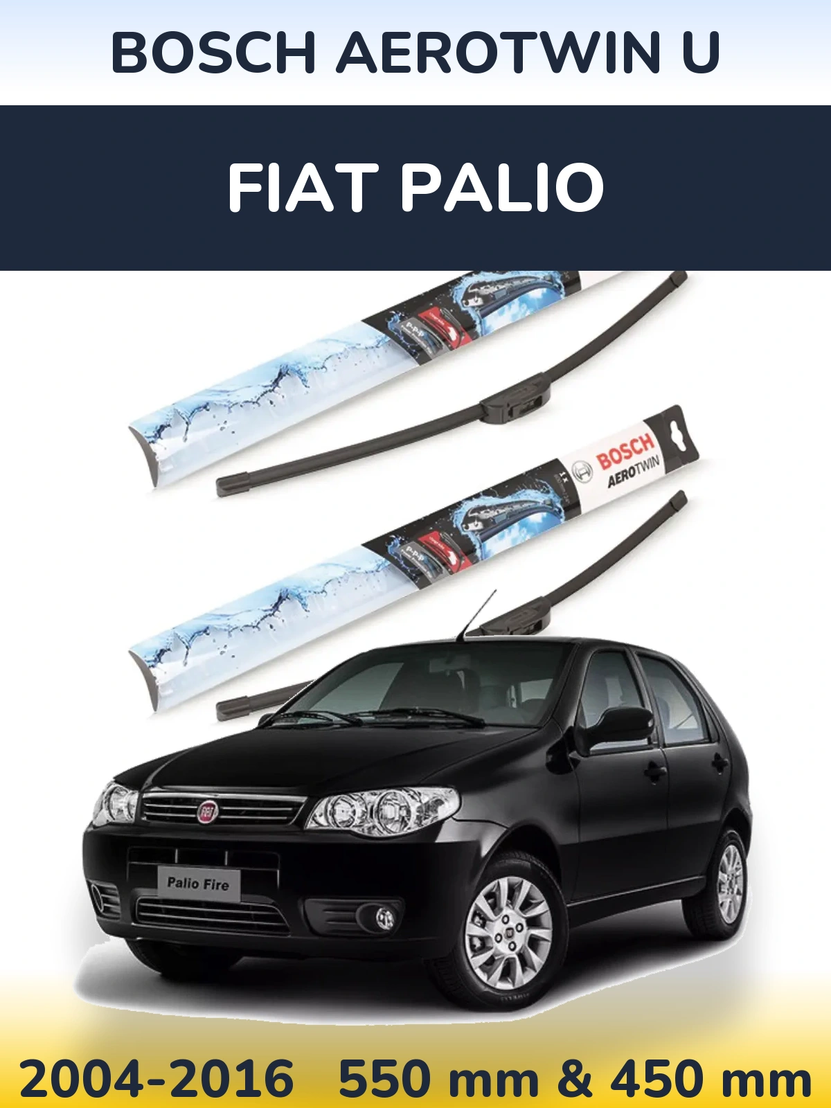 Ștergătoare BOSCH AeroTwin U pentru Fiat Palio