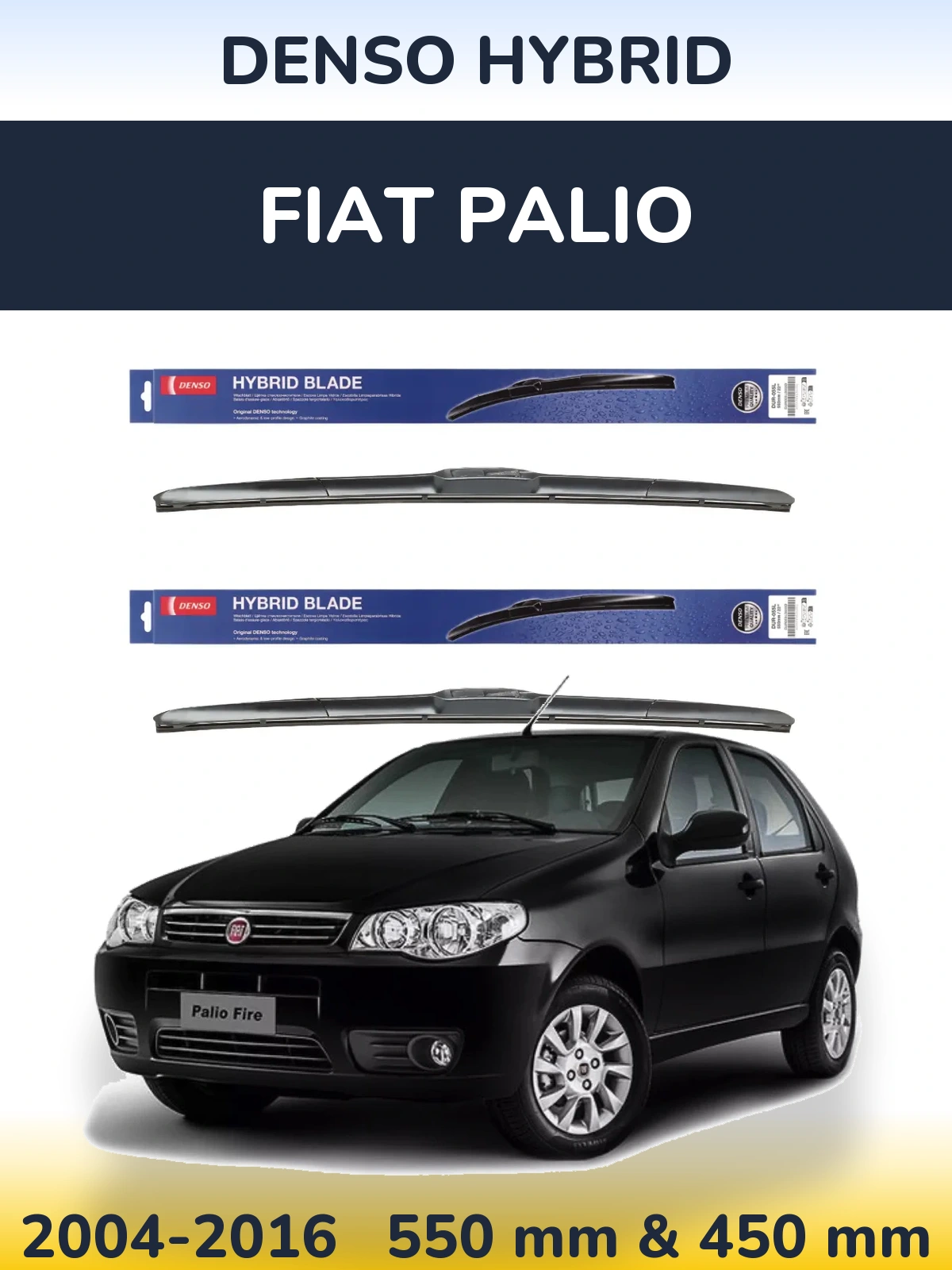 Ștergătoare Denso Hybrid pentru Fiat Palio