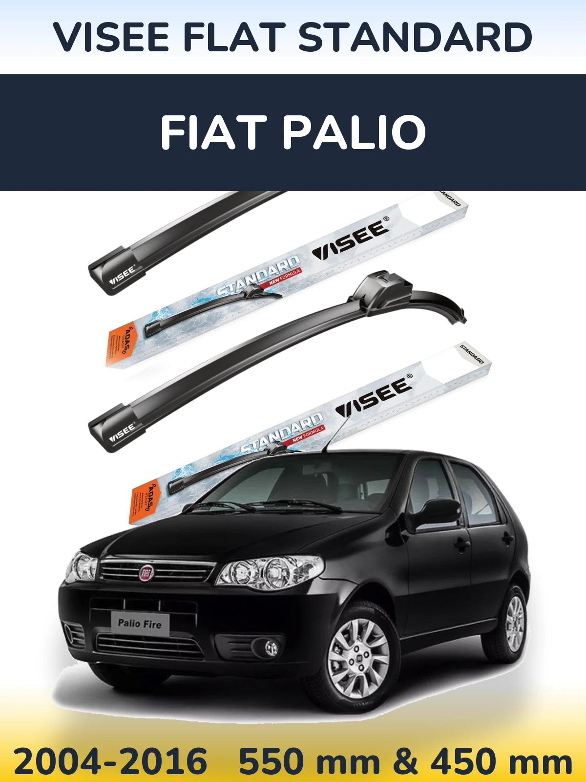 Ștergătoare VISEE FLAT STANDARD pentru Fiat Palio
