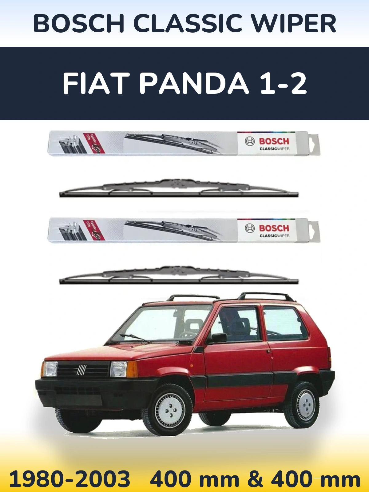 Ștergătoare BOSCH Classic Wiper pentru Fiat Panda 1-2