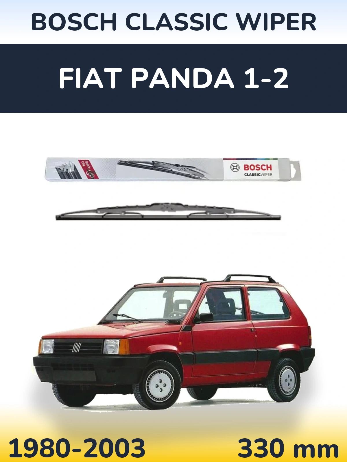 Ștergătoare BOSCH Classic Wiper pentru Fiat Panda 1-2