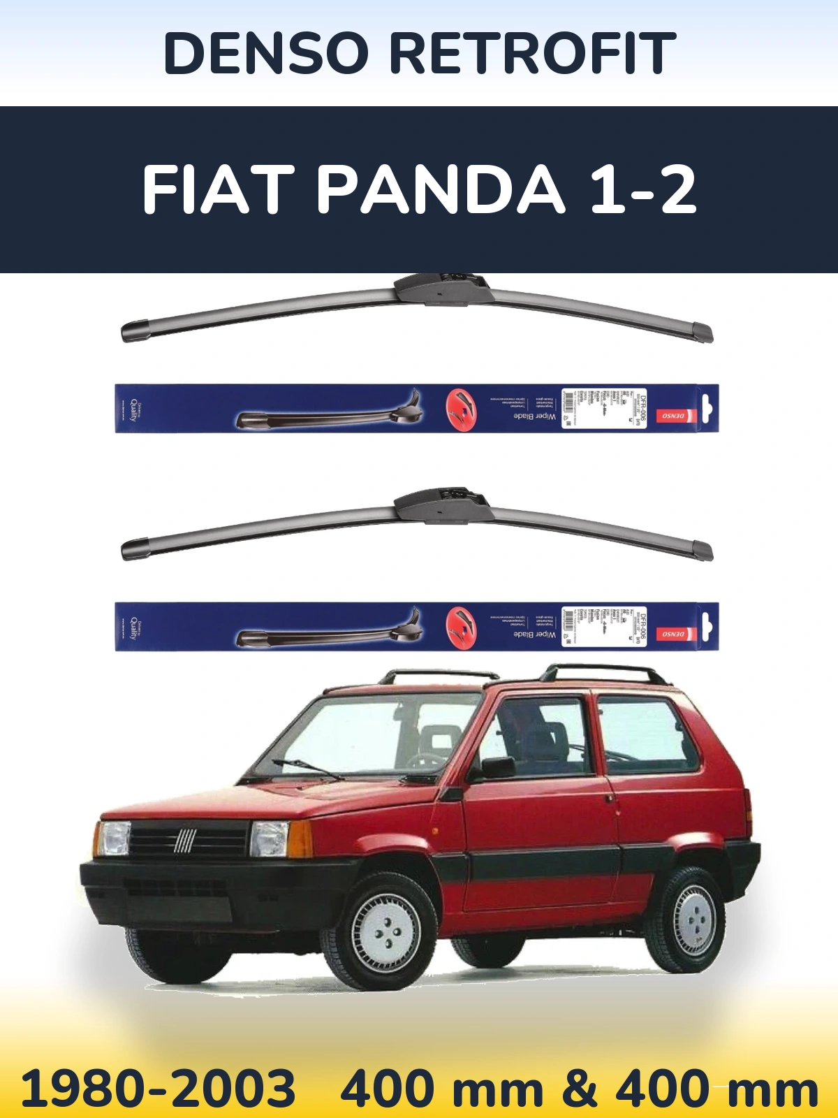 Ștergătoare Denso Retrofit pentru Fiat Panda 1-2