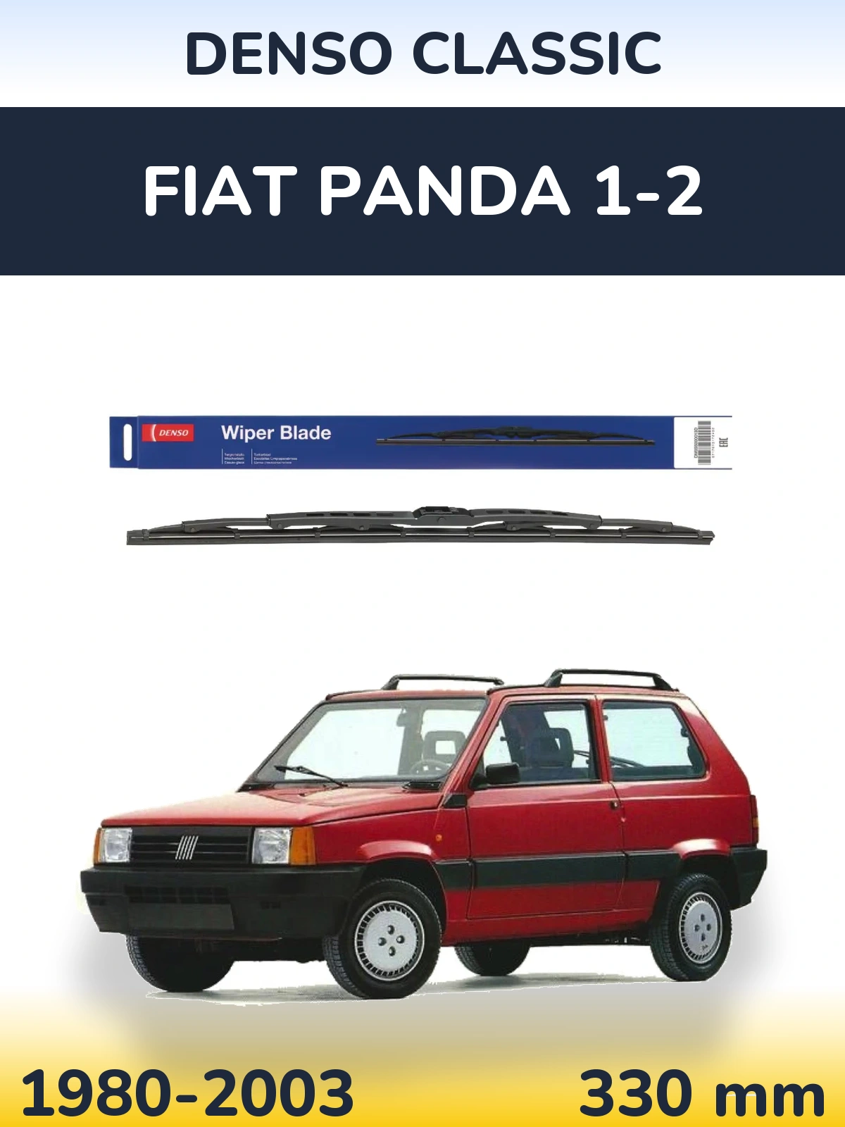 Ștergătoare Denso Classic pentru Fiat Panda 1-2