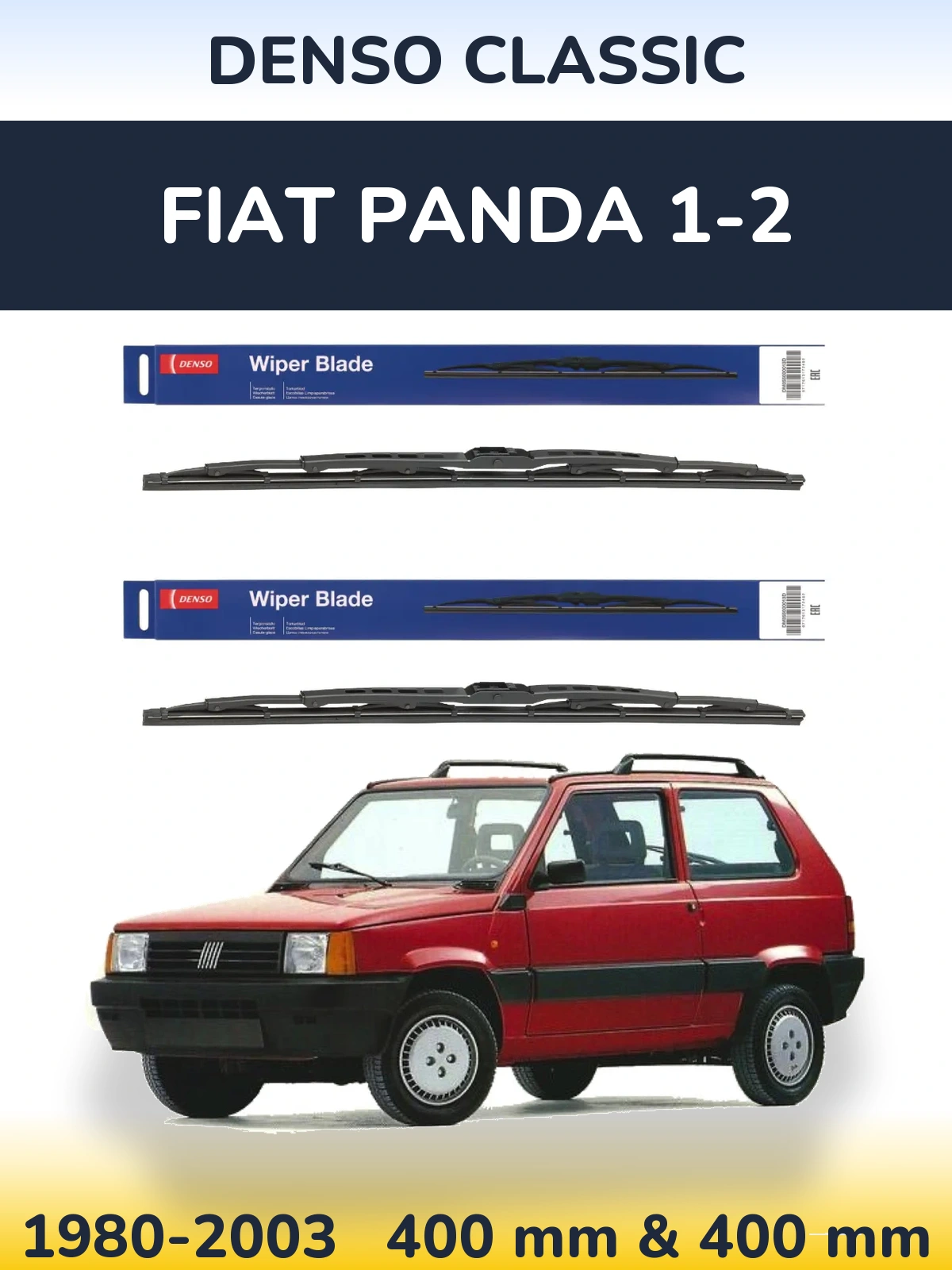 Ștergătoare Denso Classic pentru Fiat Panda 1-2