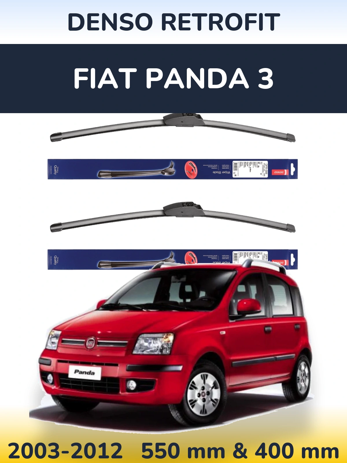 Ștergătoare Denso Retrofit pentru Fiat Panda 3