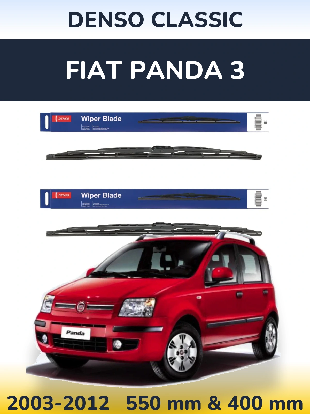 Ștergătoare Denso Classic pentru Fiat Panda 3