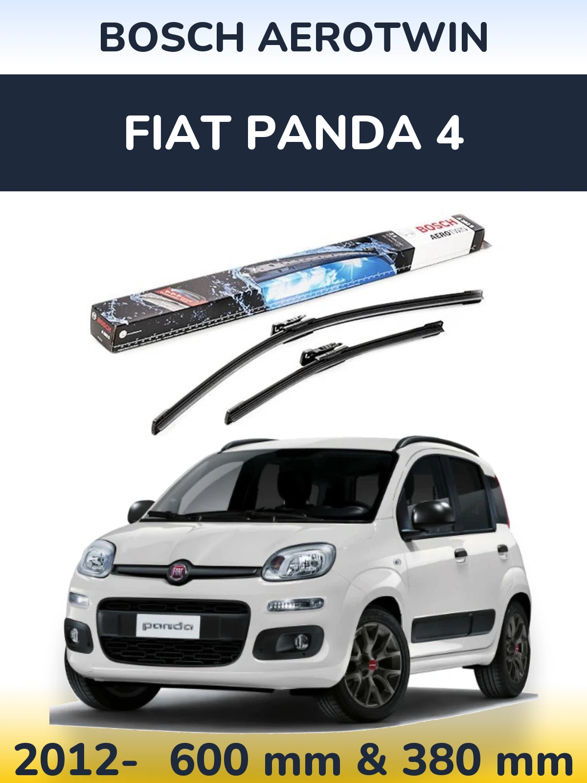 Ștergătoare BOSCH AeroTwin pentru Fiat Panda 4