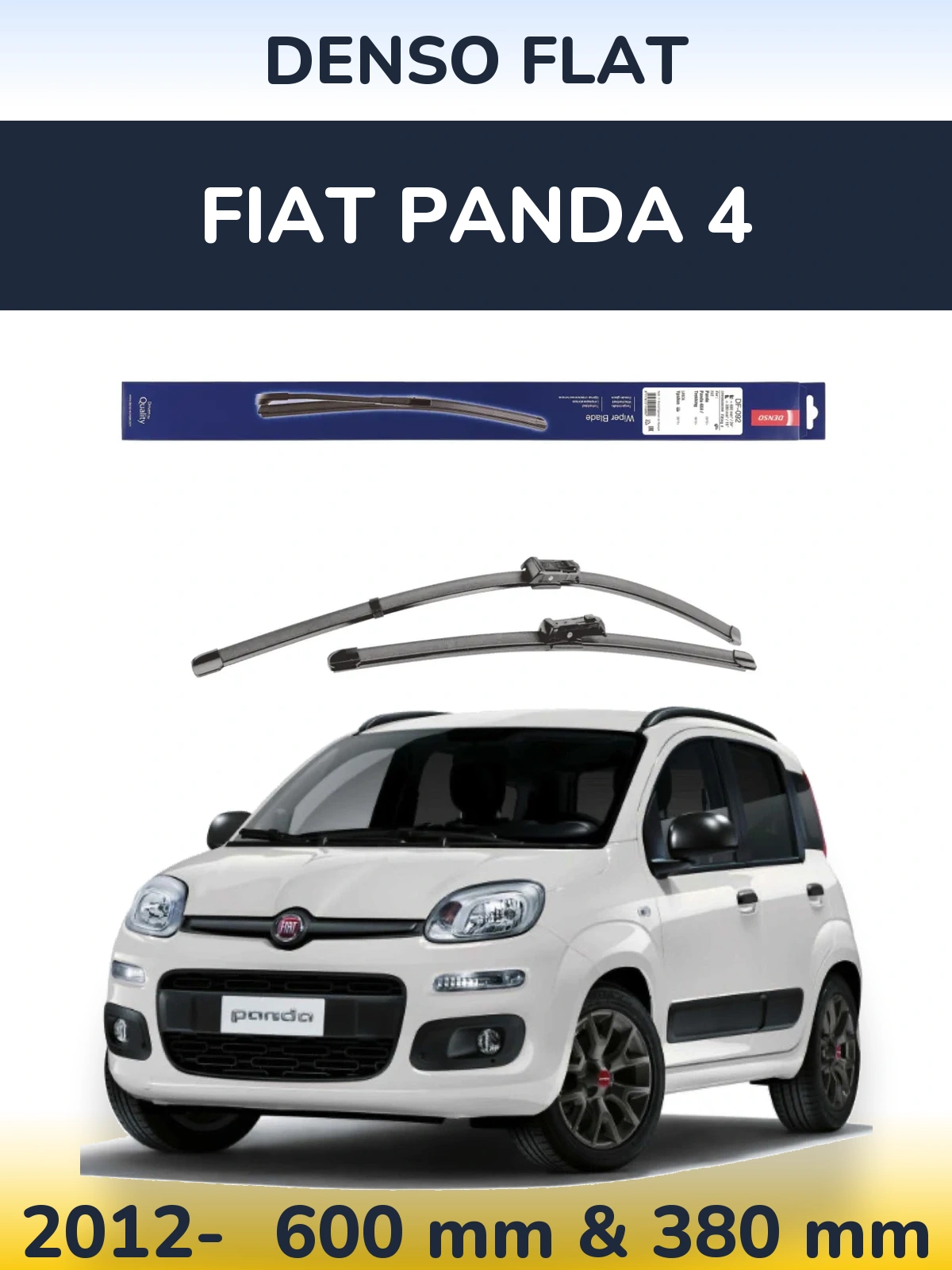Ștergătoare Denso Flat pentru Fiat Panda 4