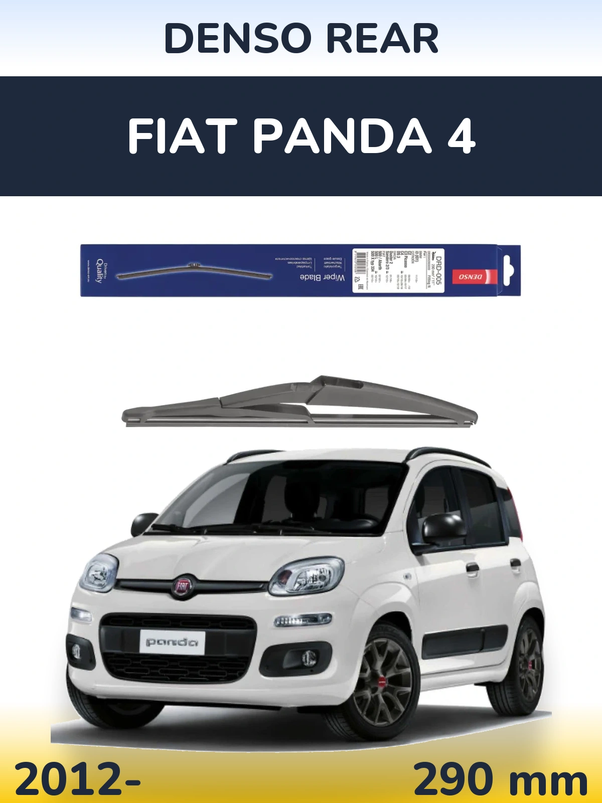 Ștergătoare Denso Rear pentru Fiat Panda 4