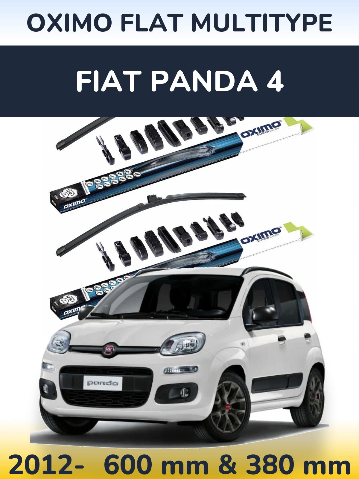 Ștergătoare Oximo Flat MultiTipe pentru Fiat Panda 4
