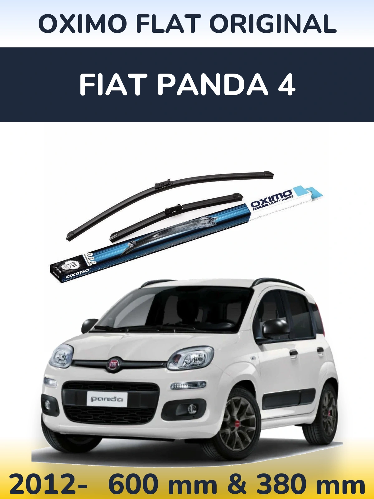 Ștergătoare Oximo Flat Original pentru Fiat Panda 4
