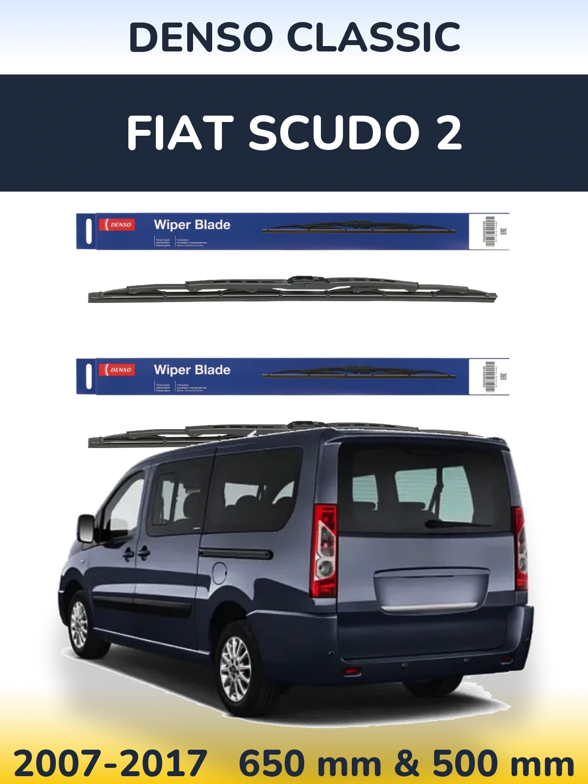 Ștergătoare Denso Classic pentru Fiat Scudo 2