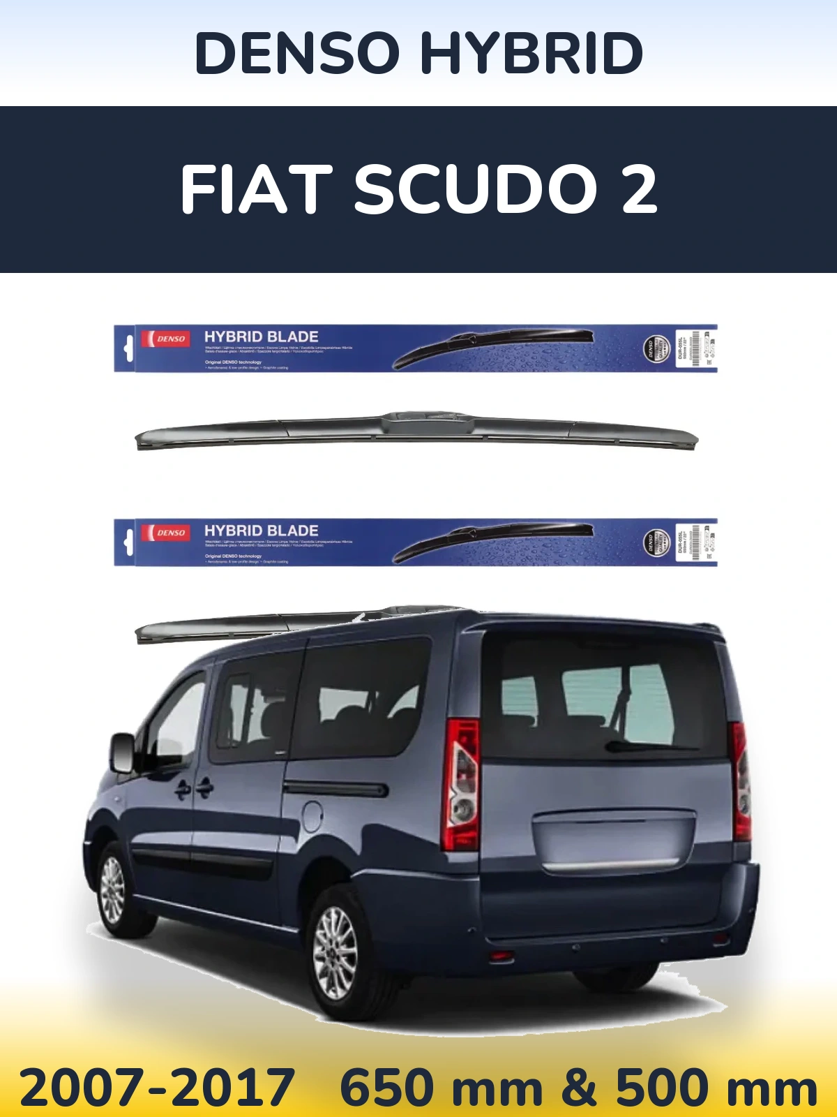 Ștergătoare Denso Hybrid pentru Fiat Scudo 2