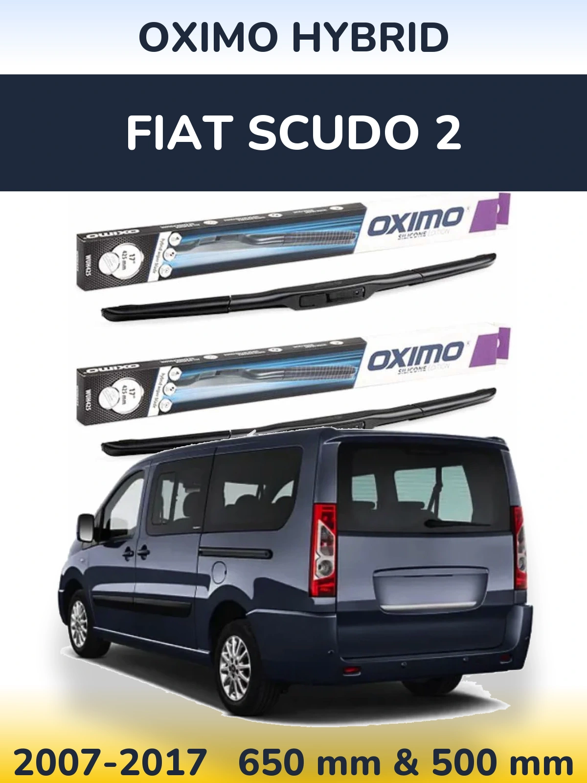 Ștergătoare Oximo Hybrid pentru Fiat Scudo 2