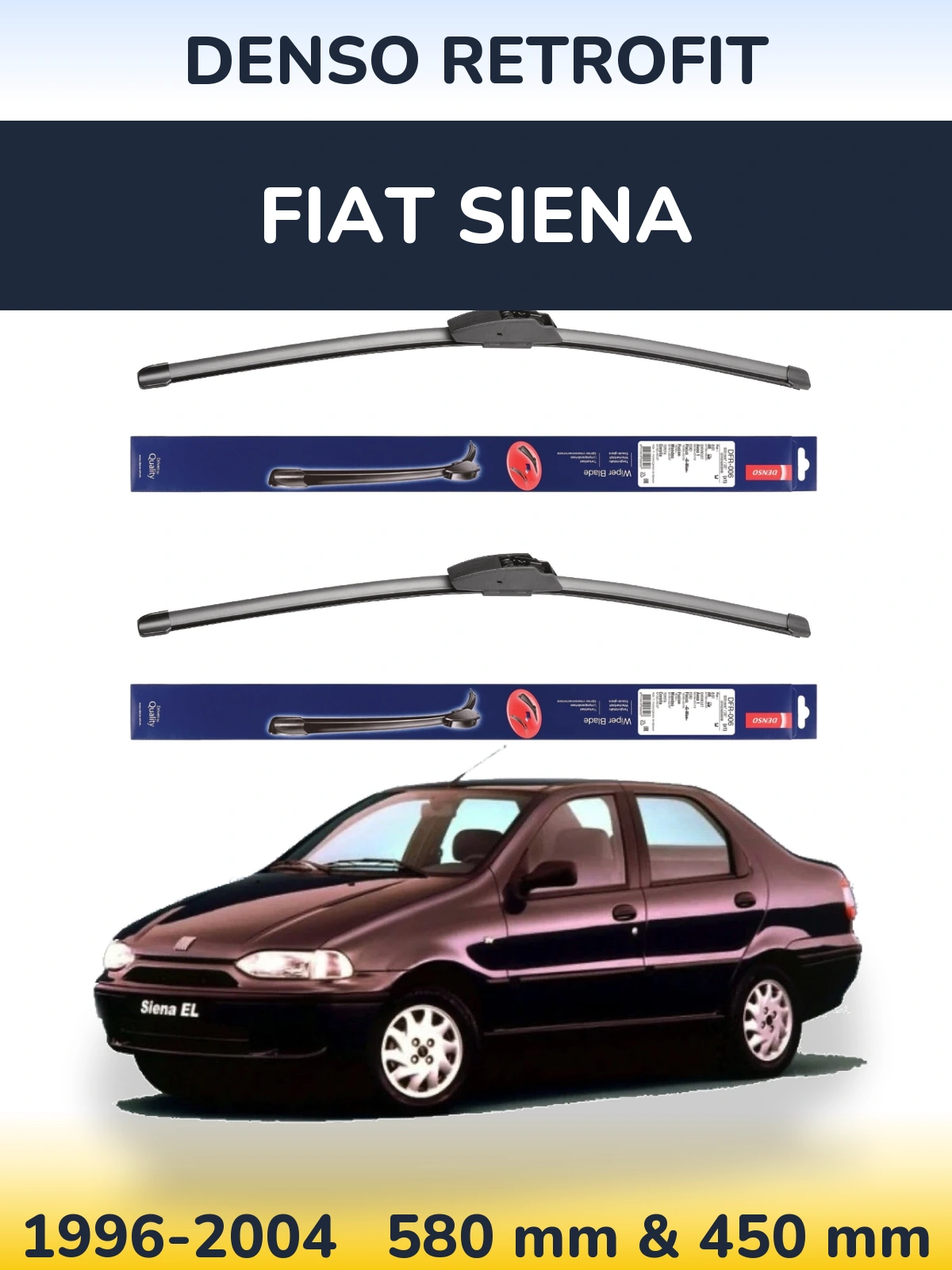 Ștergătoare Denso Retrofit pentru Fiat Siena