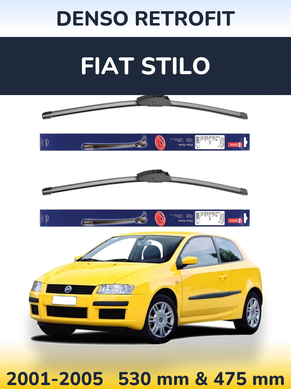 Ștergătoare Denso Retrofit pentru Fiat Stilo