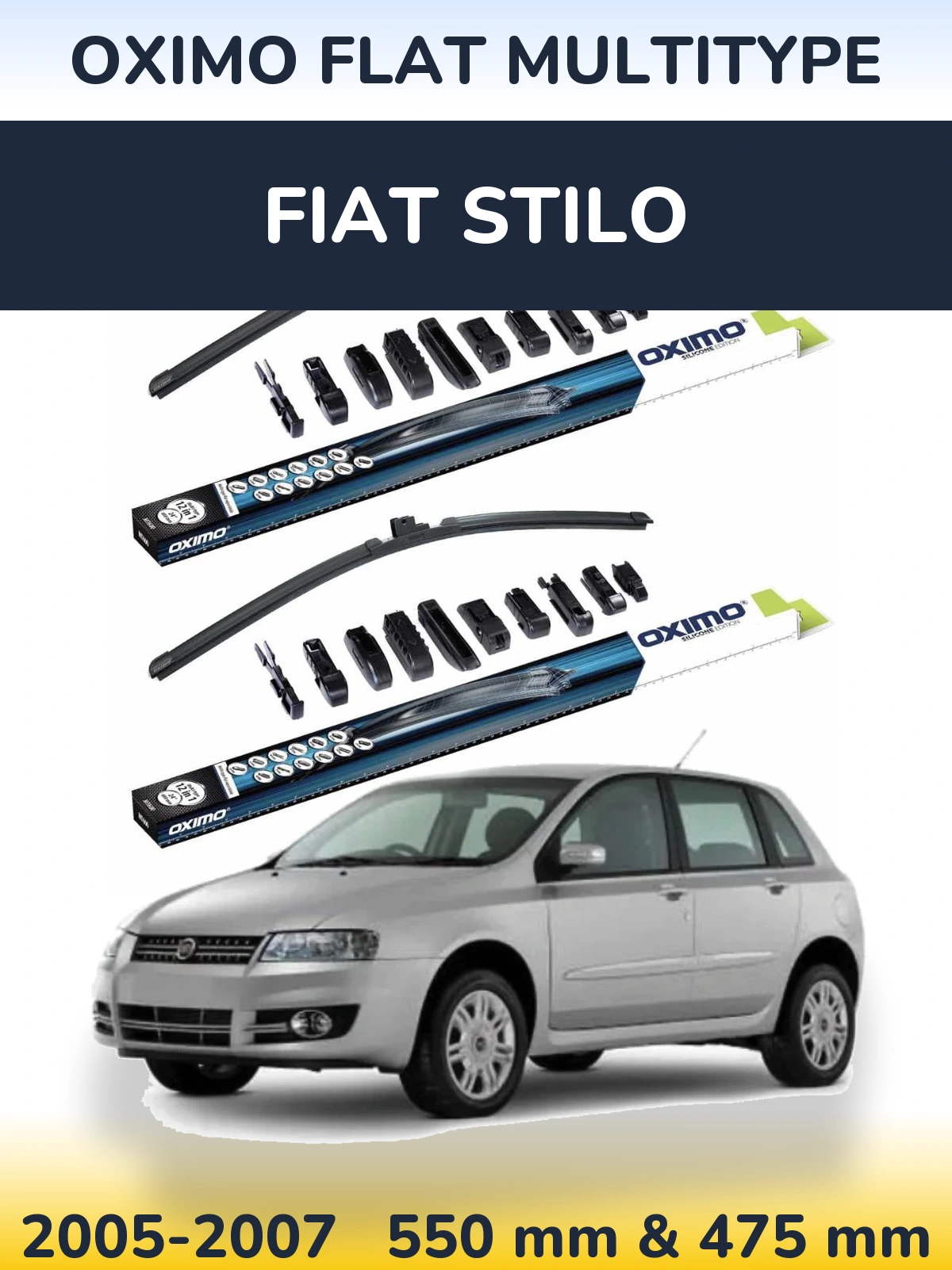 Ștergătoare Oximo Flat MultiTipe pentru Fiat Stilo
