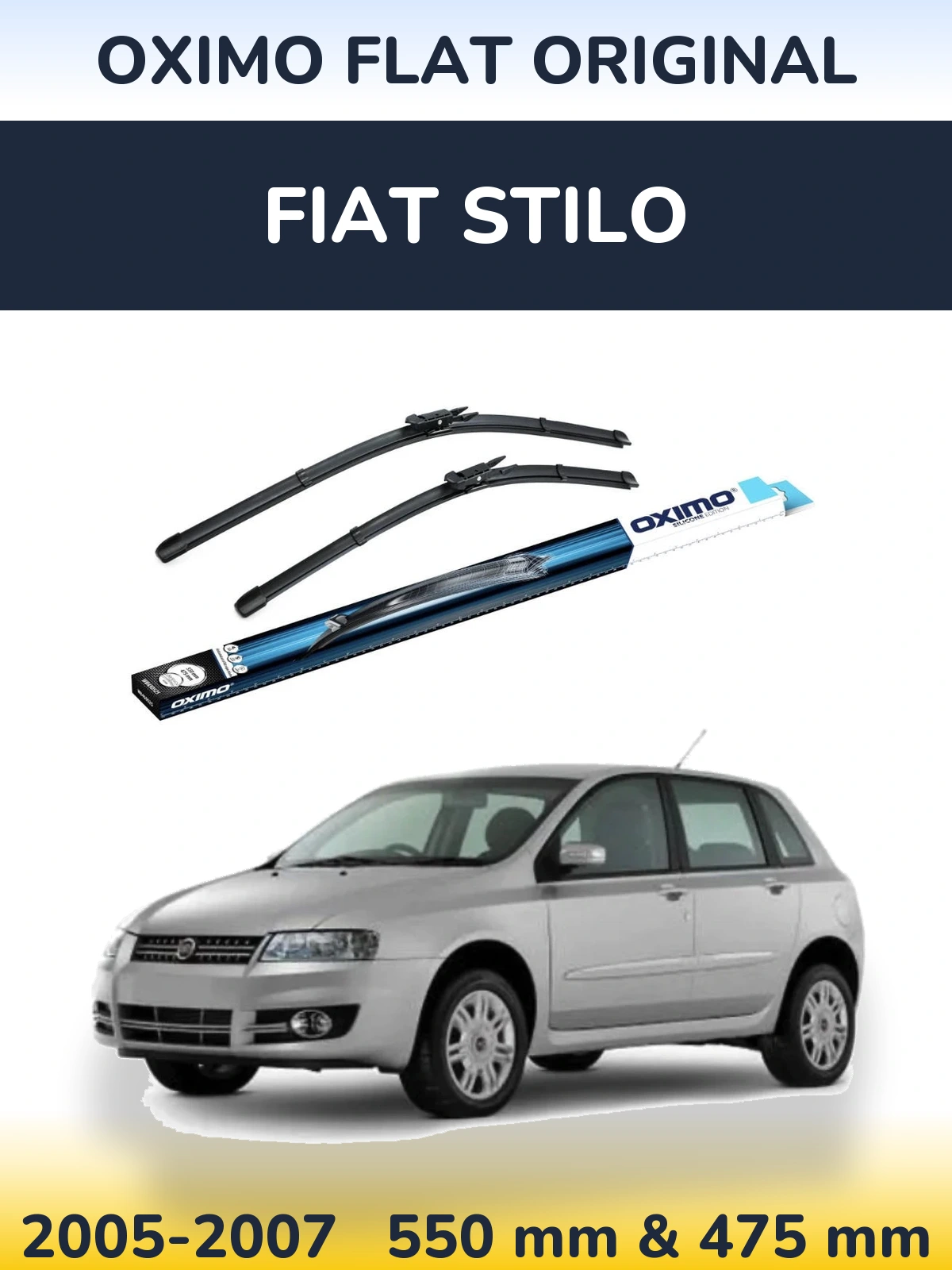 Ștergătoare Oximo Flat Original pentru Fiat Stilo