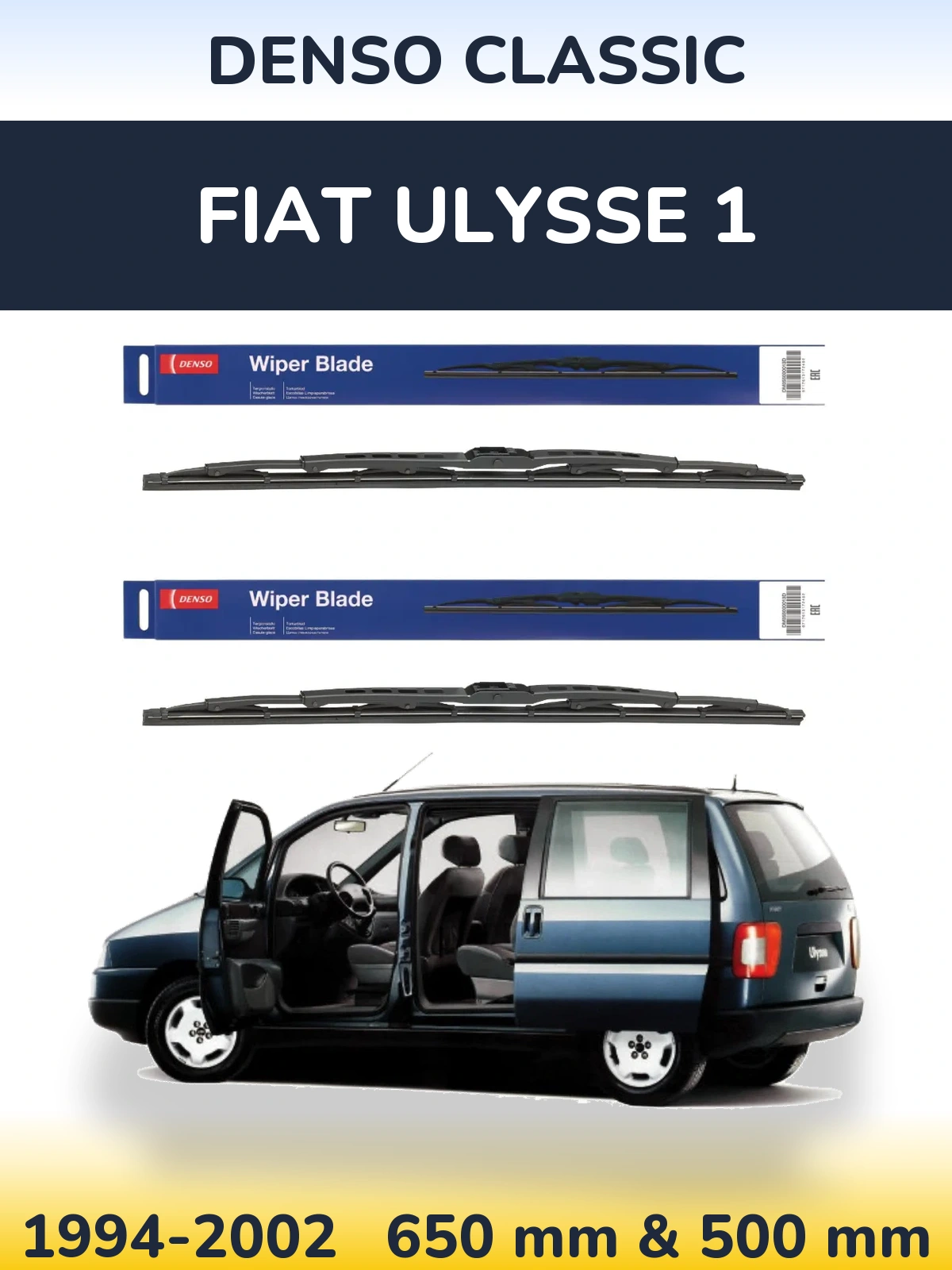 Ștergătoare Denso Classic pentru Fiat Ulysse 1