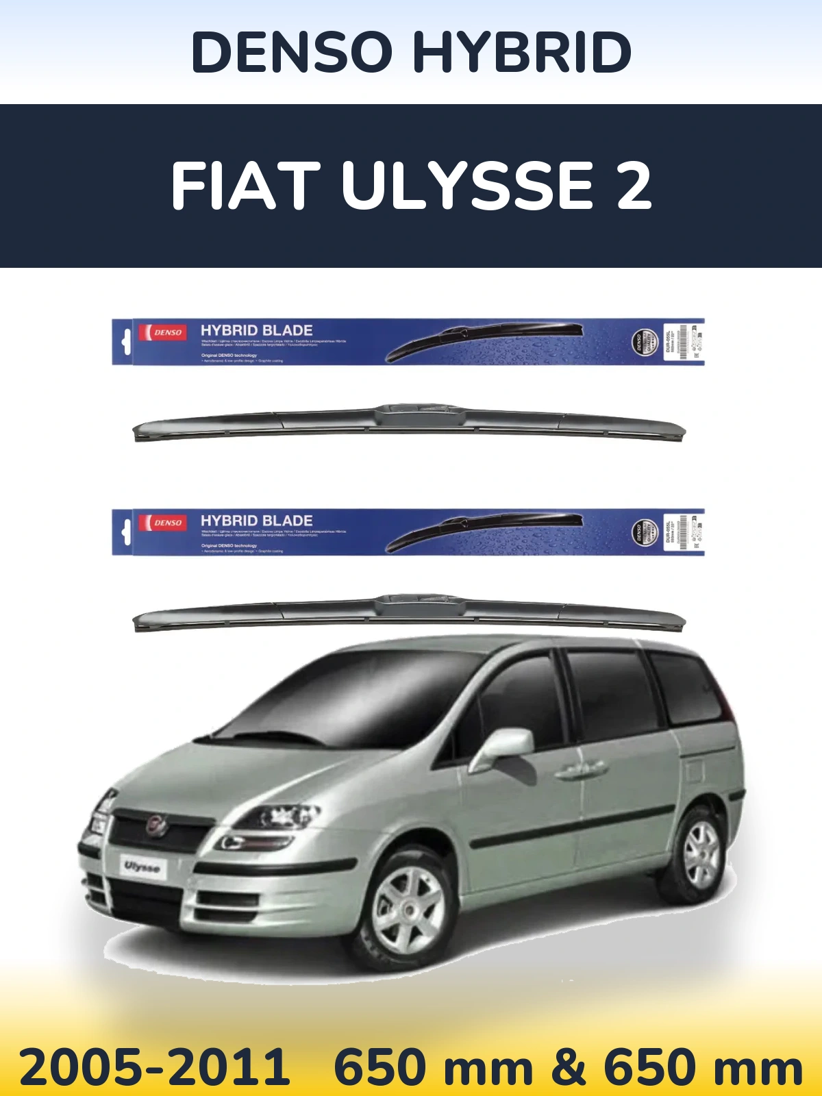 Ștergătoare Denso Hybrid pentru Fiat Ulysse 2