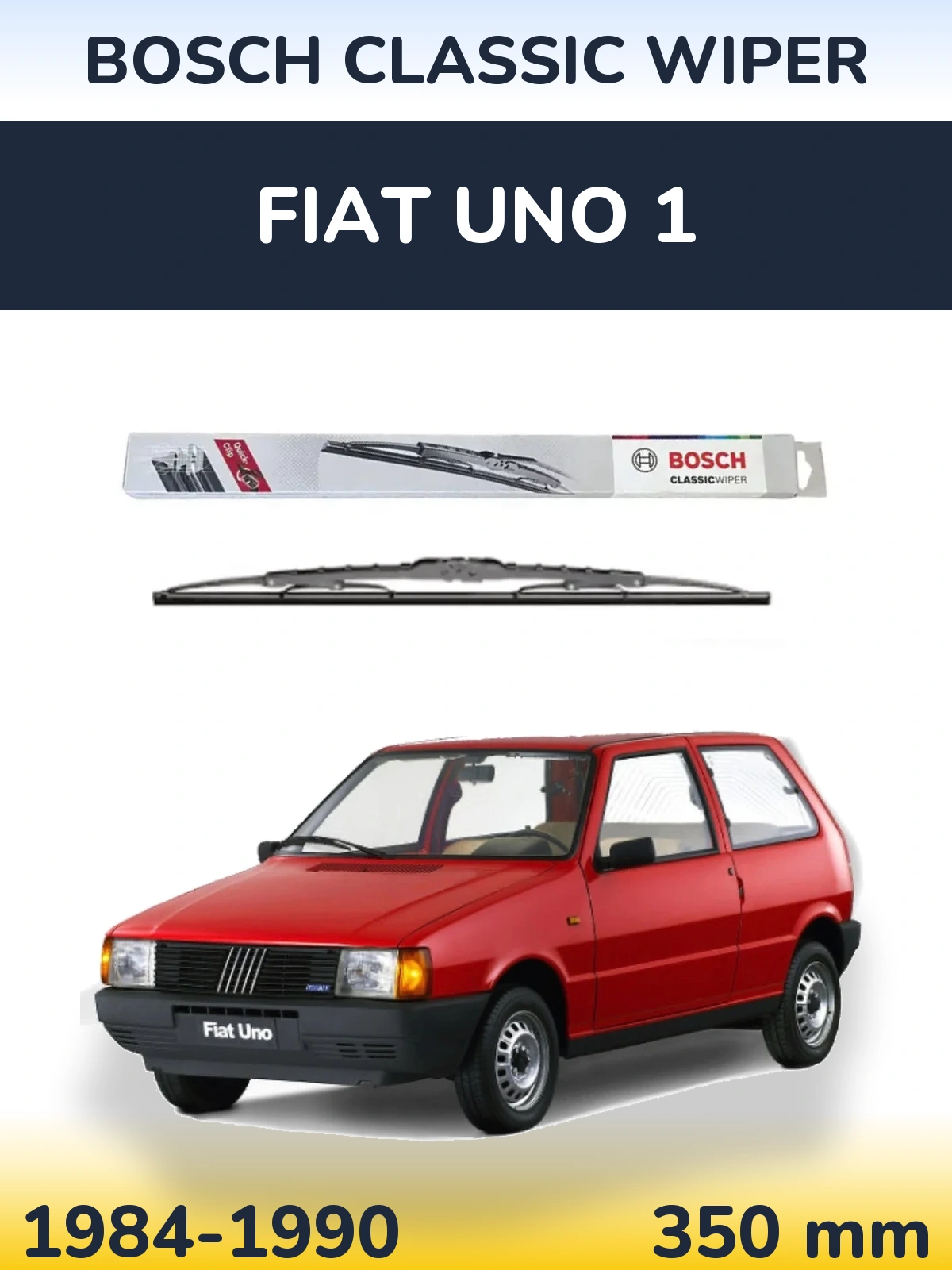 Ștergătoare BOSCH Classic Wiper pentru Fiat Uno 1
