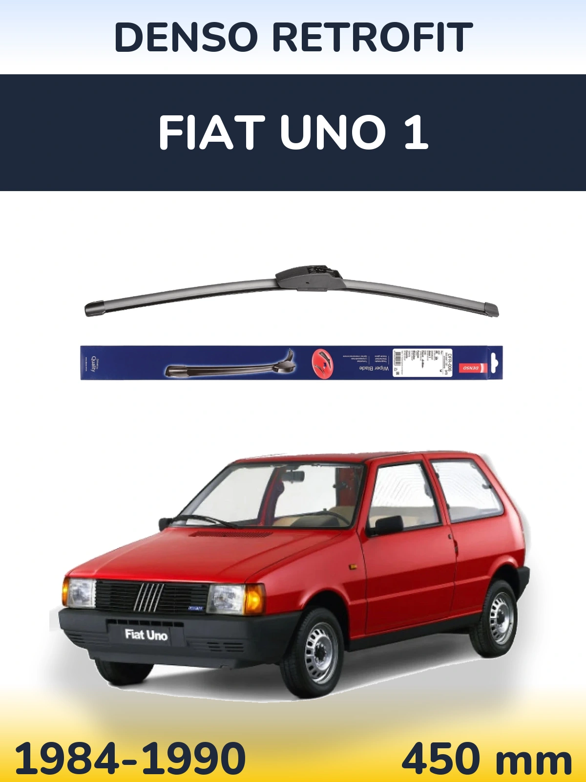 Передний дворник Denso Retrofit 450 мм для Fiat Uno 1 1984-1990