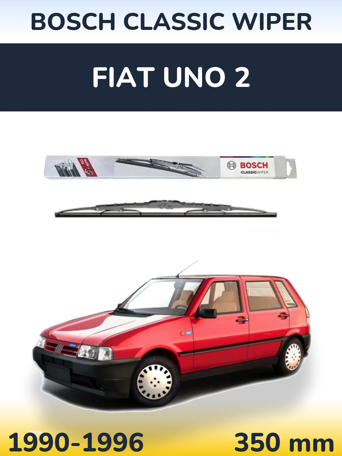 Ștergătoare BOSCH Classic Wiper pentru Fiat Uno 2