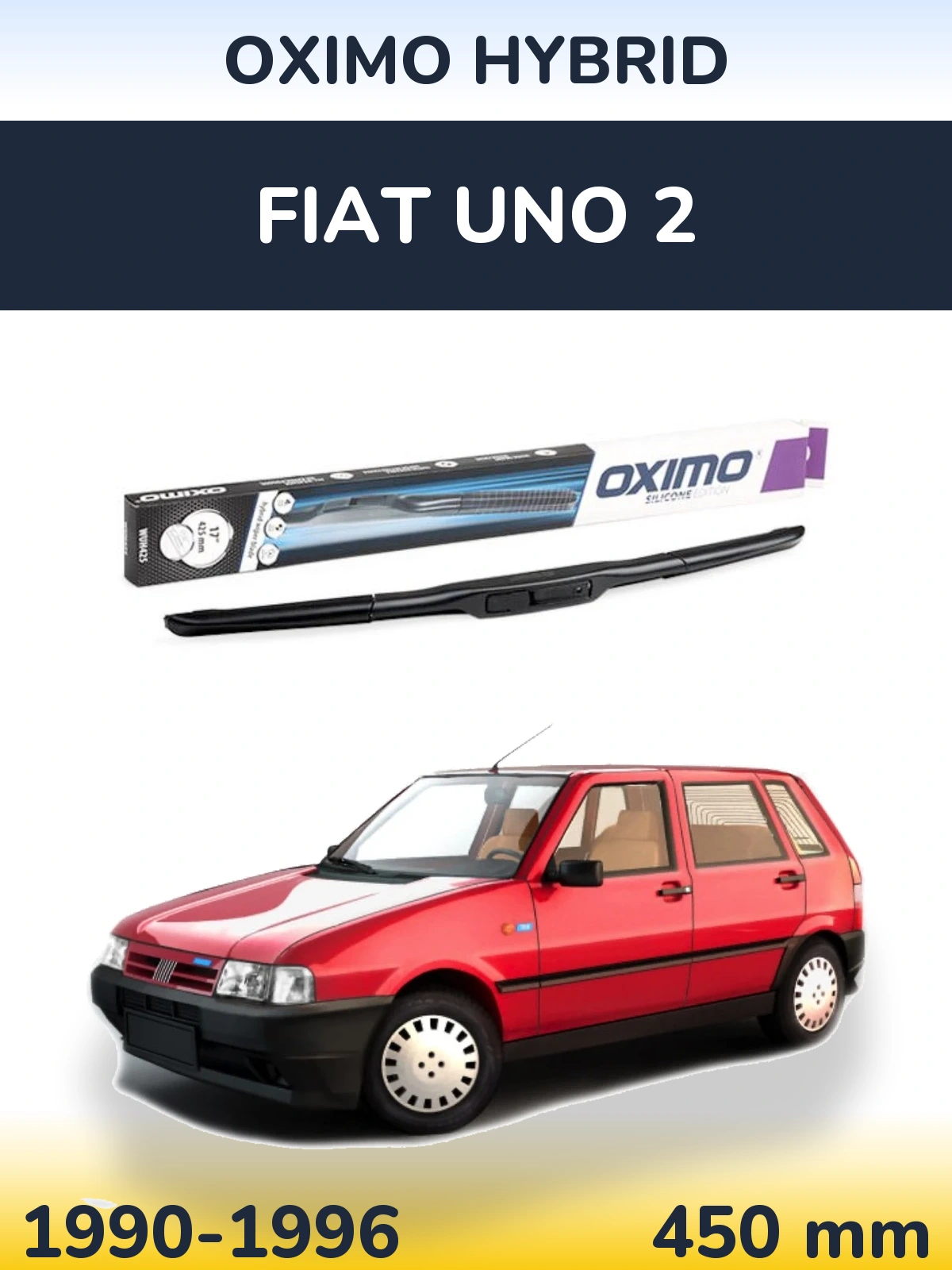 Ștergătoare Oximo Hybrid pentru Fiat Uno 2