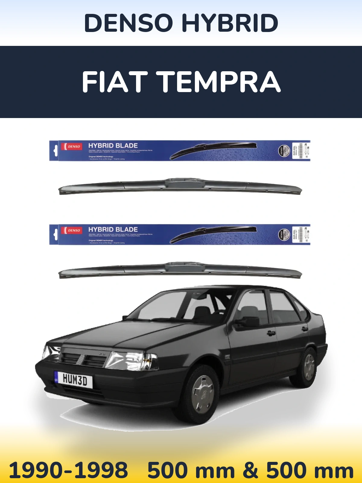 Ștergătoare Denso Hybrid pentru Fiat Tempra