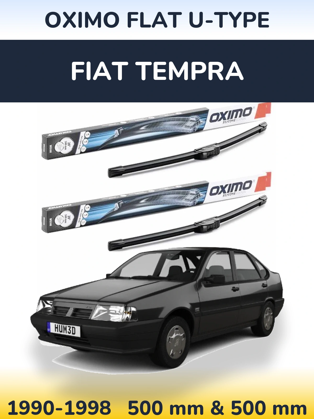 Ștergătoare Oximo Flat U-type pentru Fiat Tempra