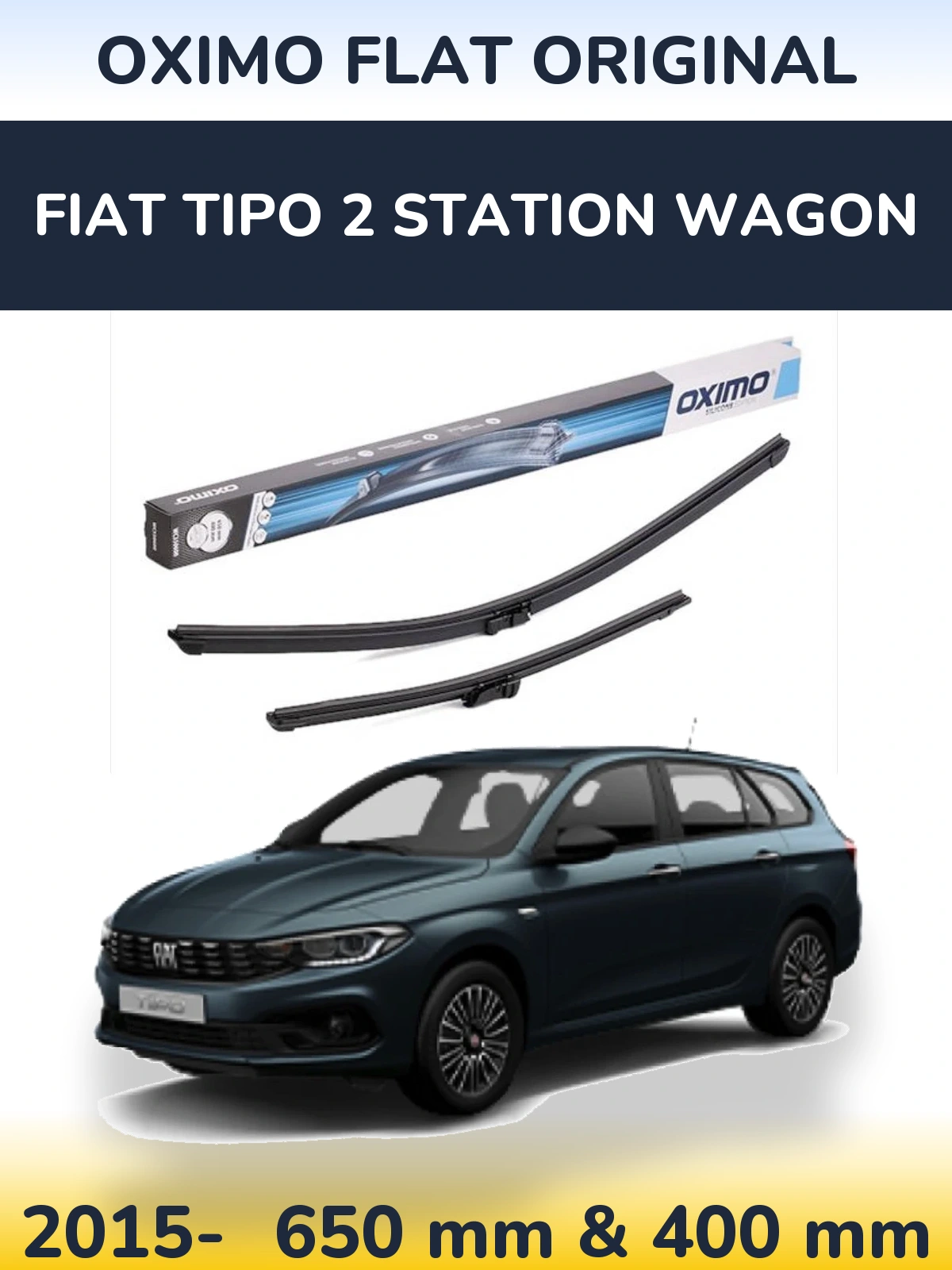 Ștergătoare Oximo Flat Original pentru Fiat Tipo 2 Station Wagon