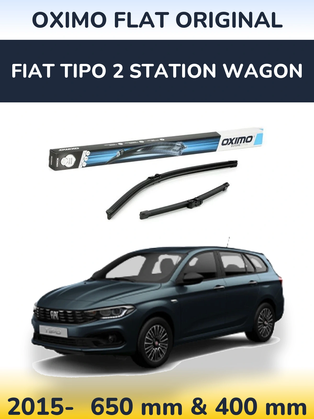 Ștergătoare Oximo Flat Original pentru Fiat Tipo 2 Station Wagon