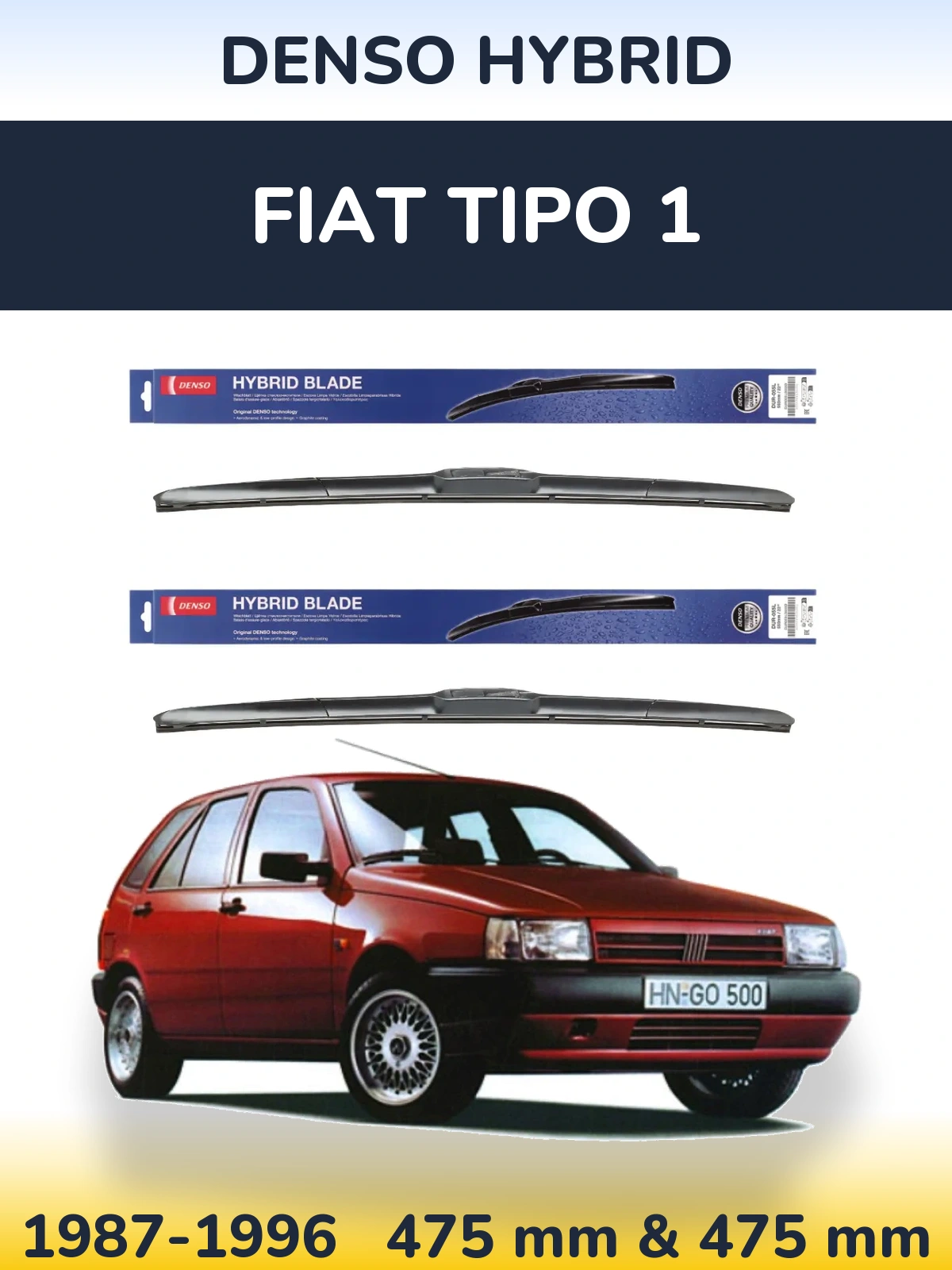 Ștergătoare Denso Hybrid pentru Fiat Tipo 1