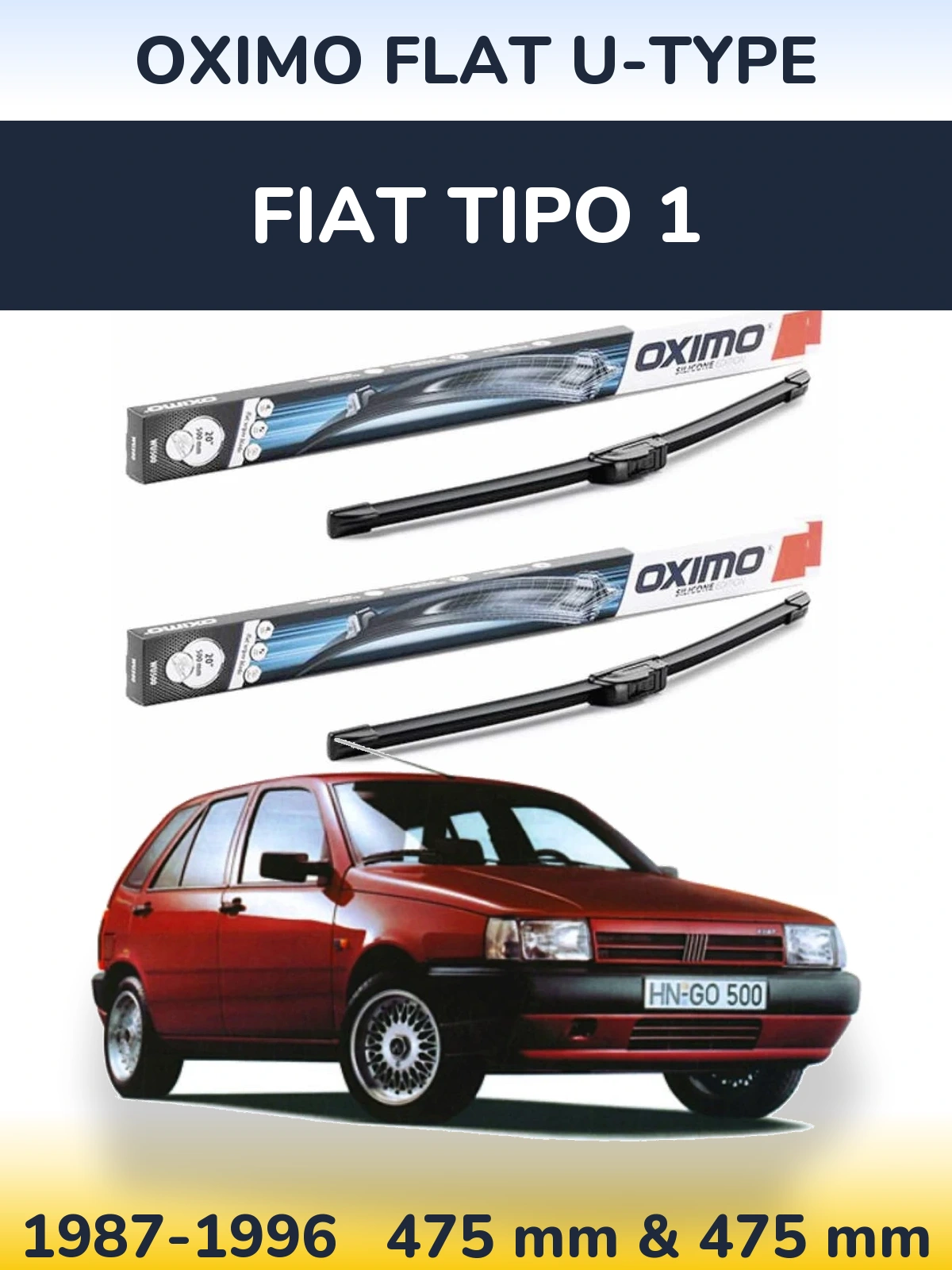 Ștergătoare Oximo Flat U-type pentru Fiat Tipo 1
