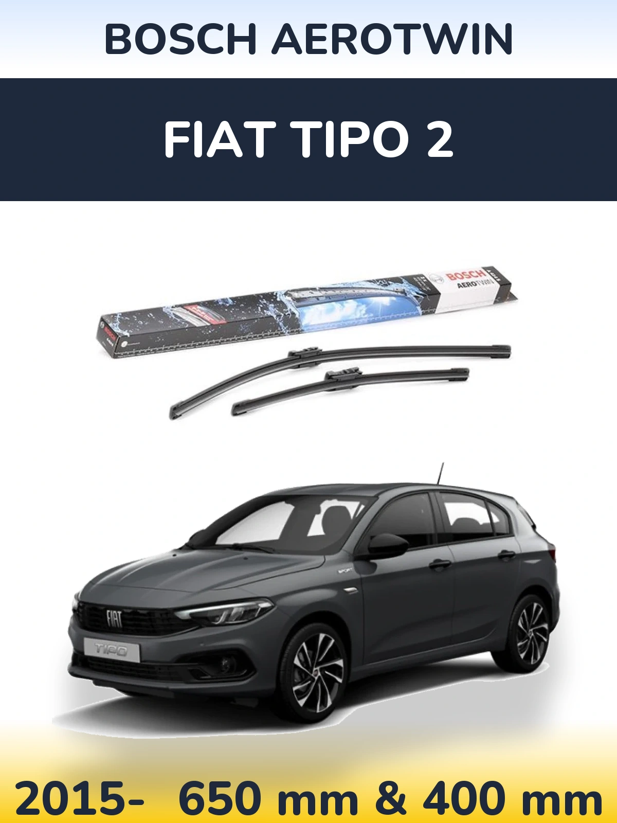 Ștergătoare BOSCH AeroTwin pentru Fiat Tipo 2