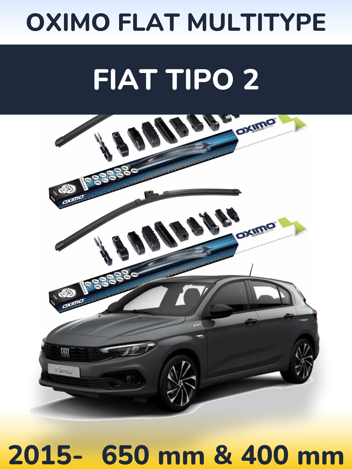 Ștergătoare Oximo Flat MultiTipe pentru Fiat Tipo 2