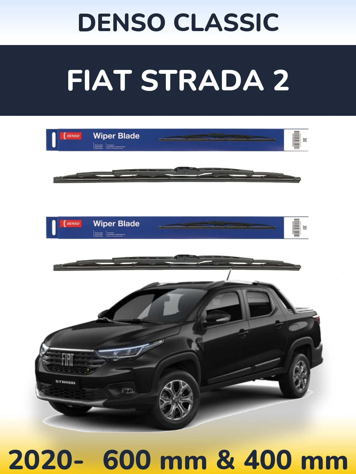 Ștergătoare Denso Classic pentru Fiat Strada 2