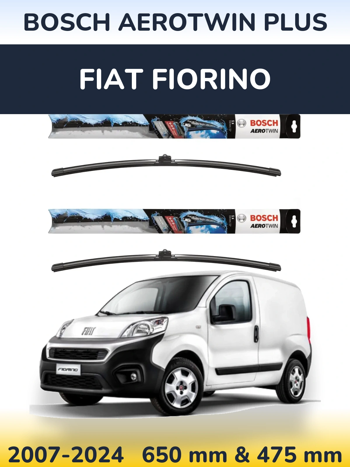 Ștergătoare BOSCH AeroTwin Plus pentru Fiat Fiorino