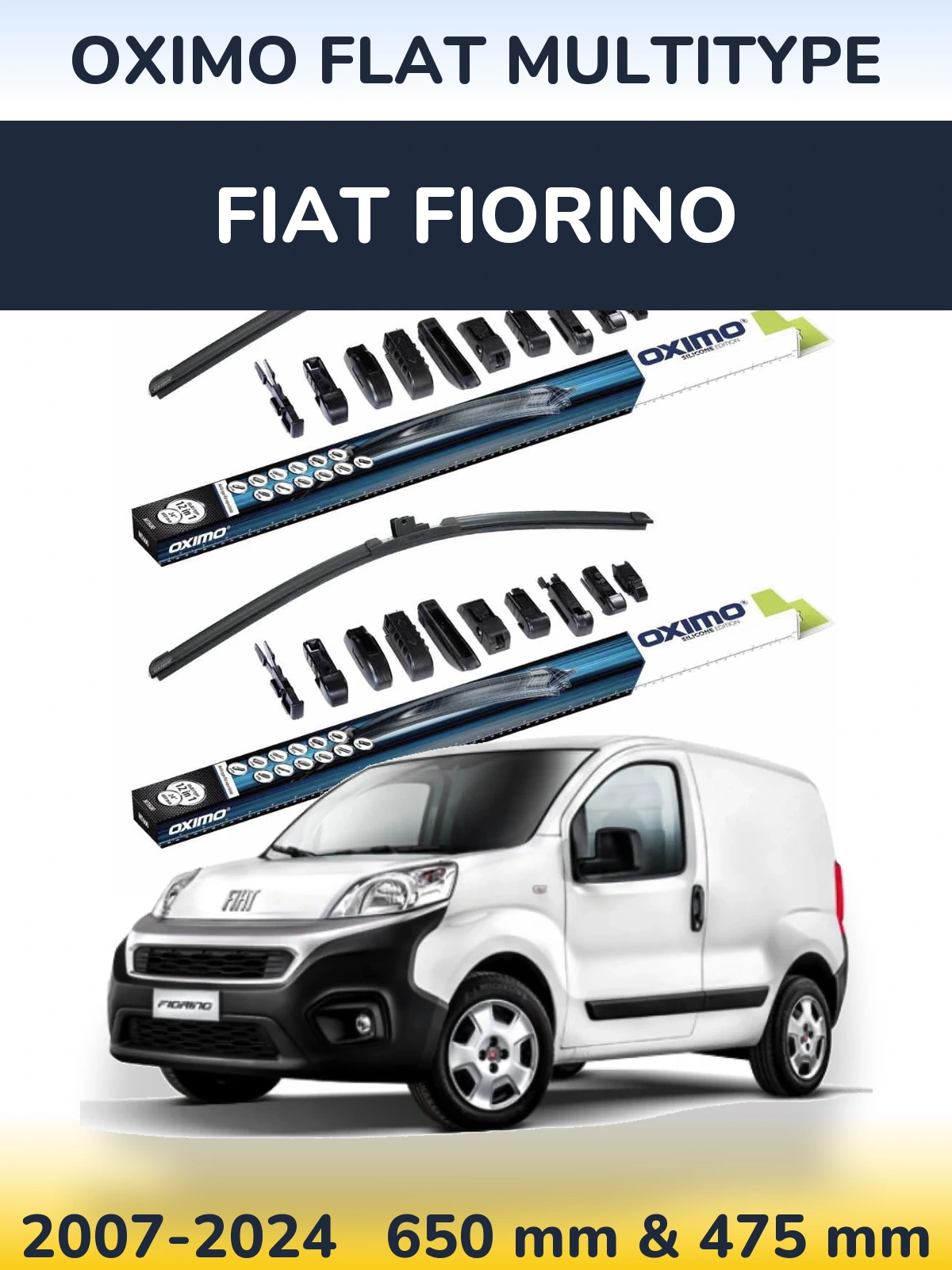 Ștergătoare Oximo Flat MultiTipe pentru Fiat Fiorino